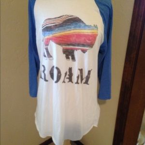 Buffalo Roam Baseball Tee